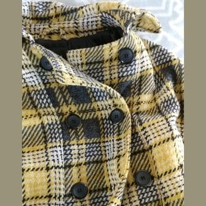 Brandon Thomas women Plaid Cape Coat size S/M